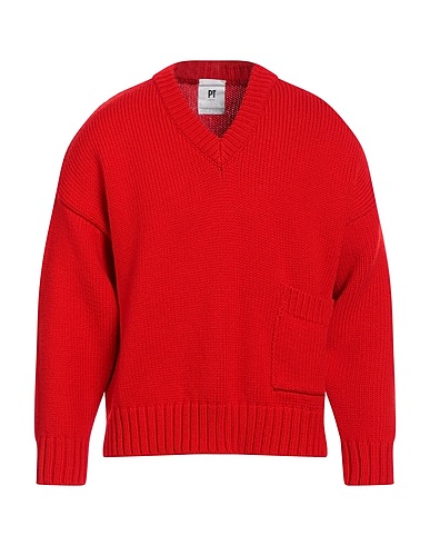 PT Torino Pullover Rosso 100% Lana Vergine