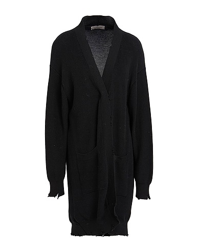 LANEUS Cardigan Black 100% Cotton