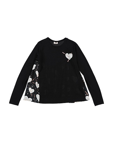 ELISABETTA FRANCHI Jumper Black 100% Virgin Wool, Viscose