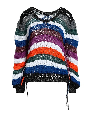 OF HANDMADE Pullover Nero 88% Cotone, 6% Poliammide, 6% Poliestere