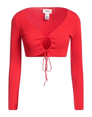 VICOLO Shrug Red 70% Viscose, 30% Polyester