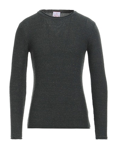 BERNA Jumper Dark green 53% Acrylic, 45% Cotton, 2% Polyester