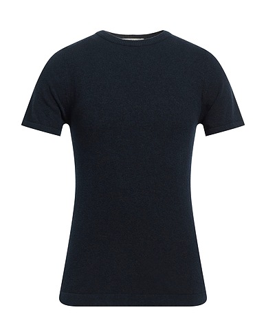 IRISH CRONE Jumper Navy blue 65% Cotton, 35% Nylon