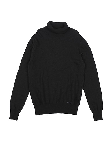 DSQUARED2 Polo neck Black 40% Wool, 30% Rayon, 20% Nylon, 10% Cashmere