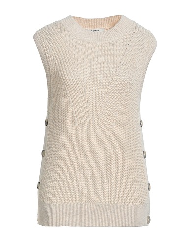GARCIA Maglia Gilet Beige 62% Acrilico, 38% Cotone
