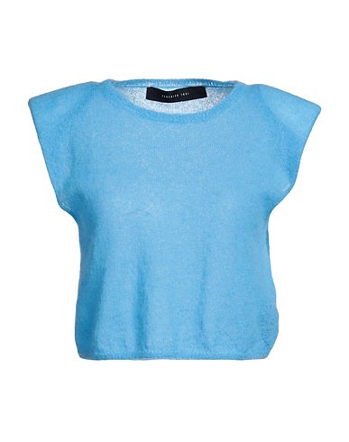 FEDERICA TOSI Pullover Azzurro 37% Lana mohair, 37% Lana di alpaca, 26% Poliammide