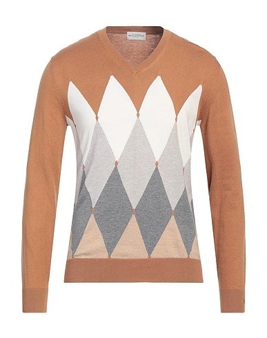 BALLANTYNE Jumper Camel 85% Cotton, 15% Cashmere
