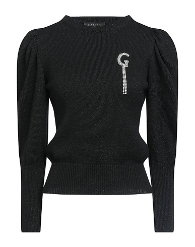 GAëLLE Paris Sweater Black 40% Viscose, 28% Polyamide, 22% Merino Wool, 6% Metallic fiber, 4% Cashmere