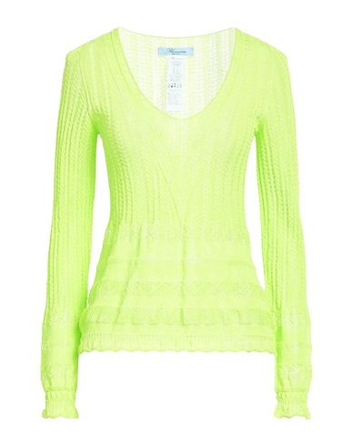 BLUMARINE Jumper Lime green 84% Viscose, 16% Polyamide