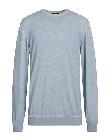 MOTU Pullover Celeste 100% Lana Merino