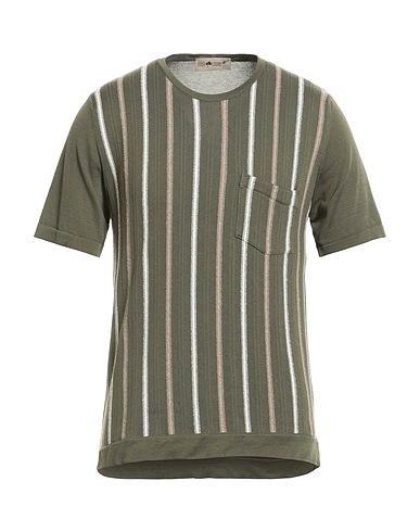 IRISH CRONE Jumper Military green 100% Cotton