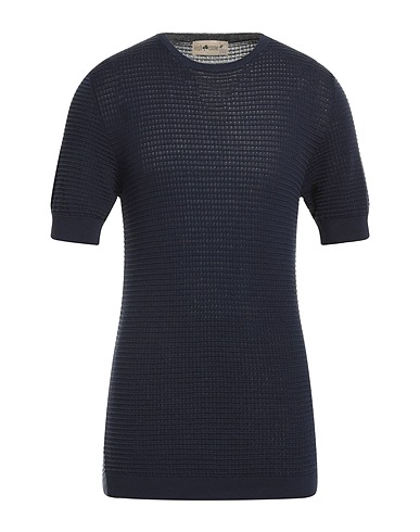 IRISH CRONE Sweater Midnight blue 100% Cotton