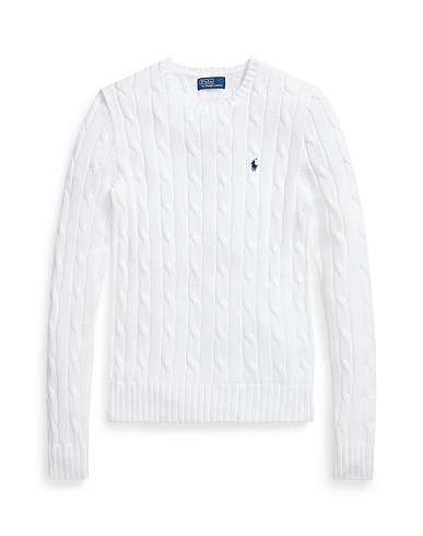 POLO RALPH LAUREN プルオーバー ホワイト コットン 100%