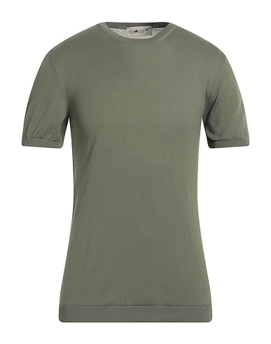 IRISH CRONE Jumper Military green 100% Cotton