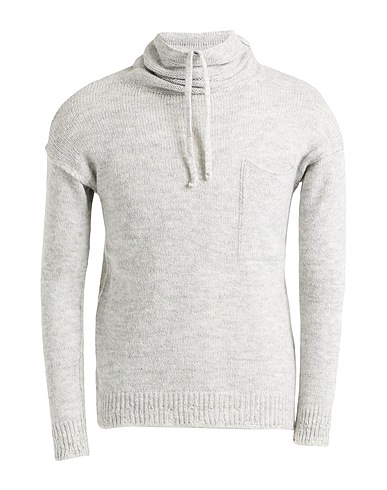 DANIELE ALESSANDRINI HOMME Turtleneck Light grey 57% Acrylic, 29% Polyamide, 7% Viscose, 7% Wool