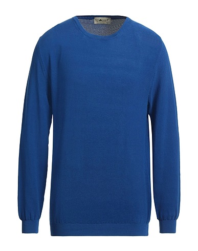 IRISH CRONE Jumper Blue 100% Cotton