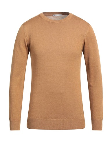 GREY DANIELE ALESSANDRINI Pullover Kamel 50% Acryl, 50% Wolle