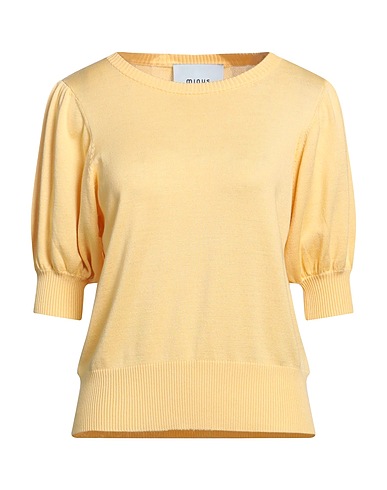 MINUS Pullover Gelb 82% Viskose EcoVero™, 18% Elastan