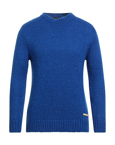 TAKESHY KUROSAWA Sweater Blue 38% Acrylic, 32% Polyamide, 30% Mohair wool