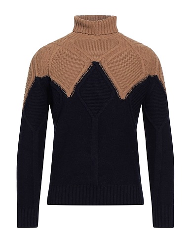 GREY DANIELE ALESSANDRINI Turtleneck Camel 80% Wool, 20% Polyamide