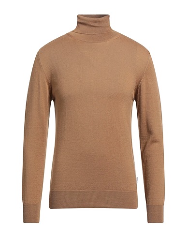TAKESHY KUROSAWA Polo neck Camel 50% Wool, 50% Acrylic