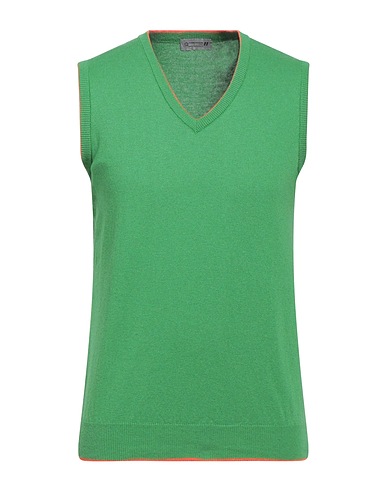 DANIELE ALESSANDRINI HOMME Jumper Light green 60% Cotton, 40% Acrylic