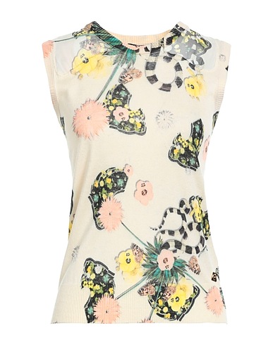 CAVALLI CLASS Jumper Ivory 85% Silk, 15% Cashmere