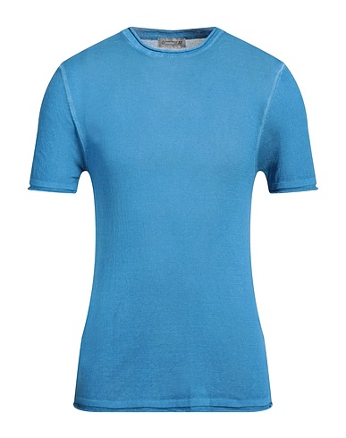 DANIELE ALESSANDRINI HOMME Sweater Azure 100% Cotton