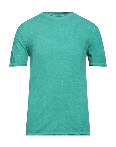 DANIELE ALESSANDRINI HOMME Jumper Emerald green 100% Cotton
