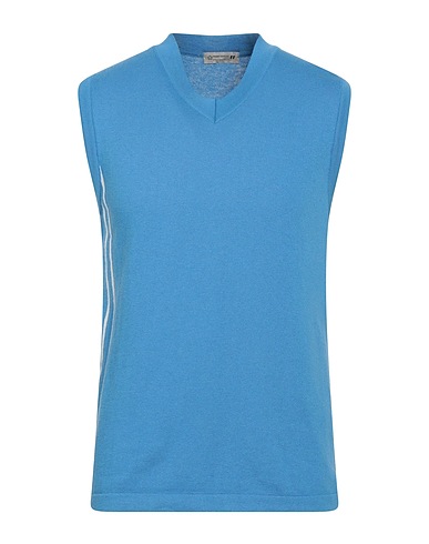 DANIELE ALESSANDRINI HOMME Jumper Azure 60% Cotton, 40% Acrylic