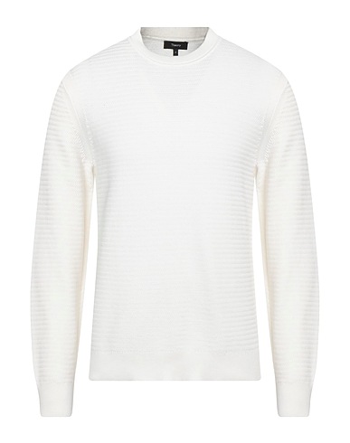THEORY Pullover Off white 99% Cotone, 1% Altre Fibre