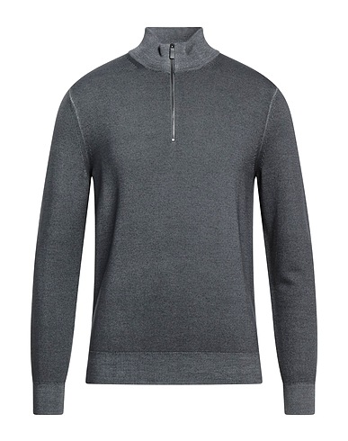 MICHAEL KORS MENS Jumper with zip Charcoal 100% Merino Wool