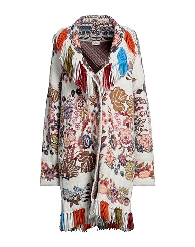 ETRO Cardigan Cream 45% Wool, 21% Acrylic, 15% Alpaca wool, 13% Polyamide, 6% Mohair wool