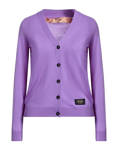 N°21 Cardigan Lilac 100% Virgin Wool