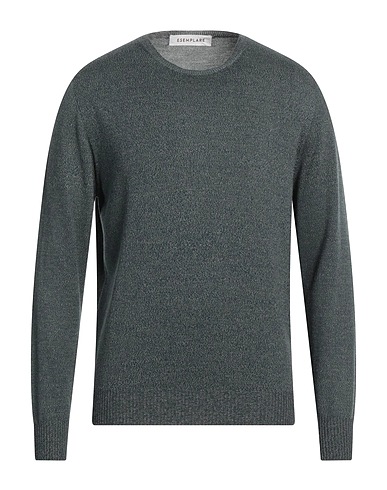 ESEMPLARE Jumper Dark green 51% Cotton, 46% Merino Wool, 3% Silver
