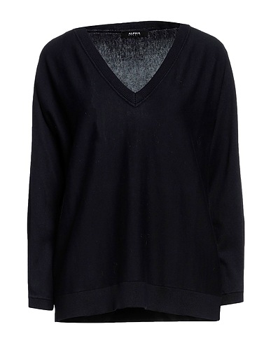 ALPHA STUDIO Pullover Blu notte 70% Cotone, 30% Cachemire