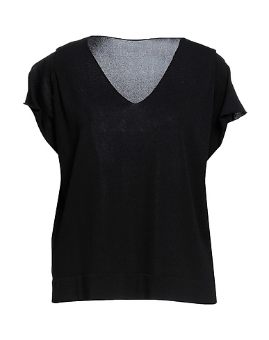 BASE MILANO Pullover Schwarz 80% Viskose, 20% Polyamid