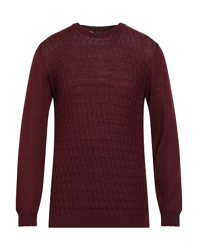 OFFICINA 36 Pullover Bordeaux 50% Lana Merino, 50% Acrilico