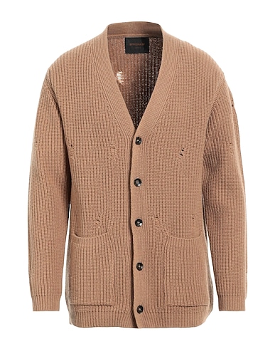 OFFICINA 36 Cardigan Camel 80% Wool, 20% Polyamide