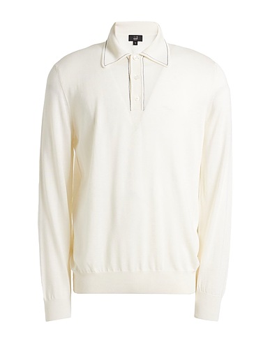 DUNHILL Pullover Off white 35% Cachemire, 35% Lana Merino, 30% Seta di gelso