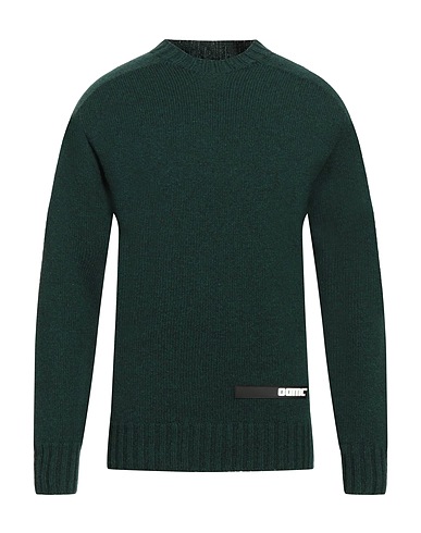 OAMC Pullover Verde scuro 50% Lana, 37% Cotone, 13% Poliammide
