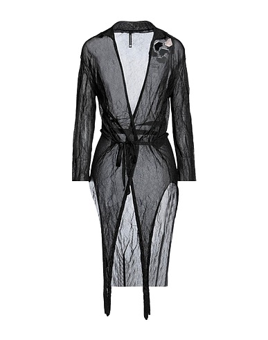 PIERANTONIO GASPARI Cardigan Black 62% Viscose, 29% Metallic fiber, 9% Polyamide