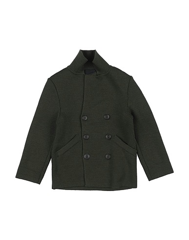 DONDUP Cardigan Dark green 50% Merino Wool, 50% Polyacrylic