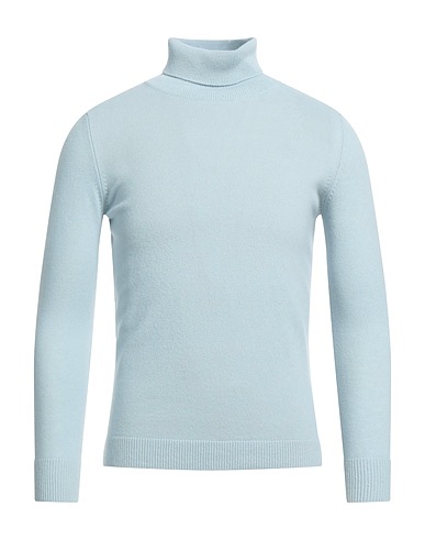 MALO Polo neck OPTIMUM Sky blue 70% Merino Wool, 30% Cashmere