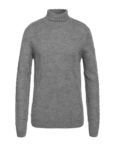 GABARDINE Polo neck Grey 70% Wool, 30% Acrylic