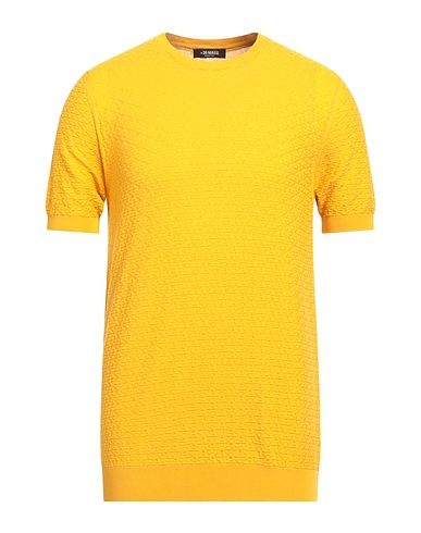 MASQ Pullover Giallo ocra 100% Cotone