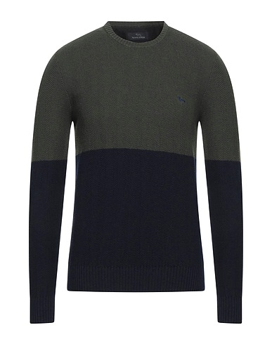 HARMONT & BLAINE Pullover Vert foncé 50% Coton, 50% Laine