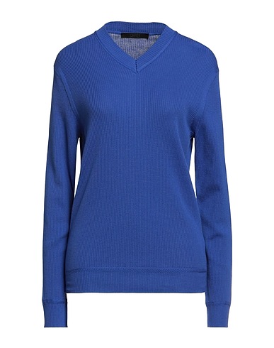 VNECK Jumper Blue 100% Cotton