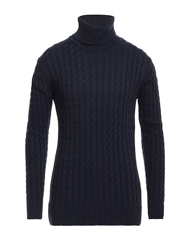 SIVIGLIA Polo neck Navy blue 80% Wool, 20% Acrylic