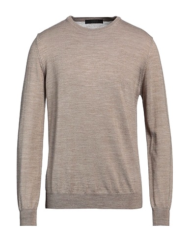 VNECK Sweater Light brown 50% Wool, 50% Acrylic